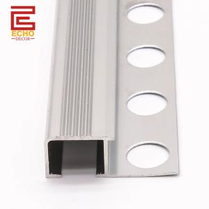 Anti Slip Square External Stair Nosing Trim Step Nosing Aluminium