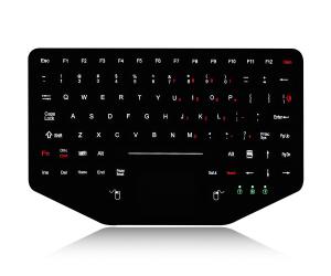 Rugged Illuminated  Backlit EMC Keyboard Vandal Proof And Waterproof