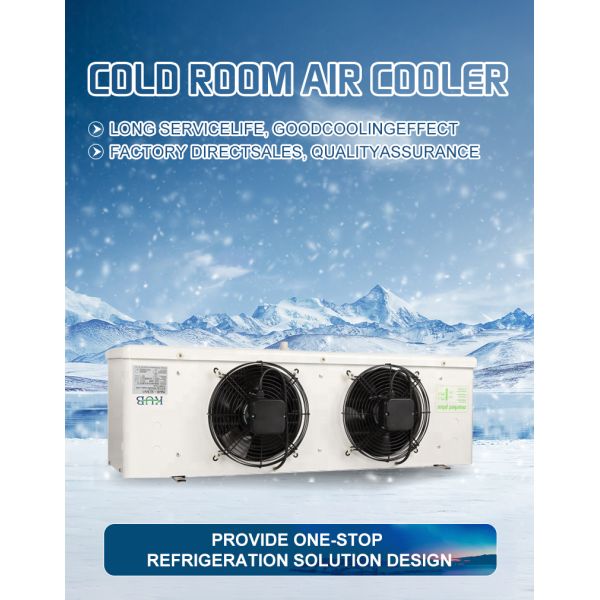 Storage Double Effect Air Cooled Cooler Condensate Mini Fridge Salt Chiller Tube Ice 5Hp Coldroom Cooling Coil Fan Evaporator