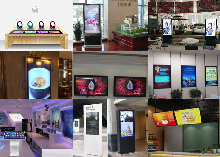 RK3399 Cpu IPS Open Frame LCD Display For Supermarket Advertising