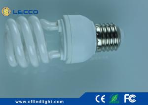 Buy cheap Half Spiral Compact Fluorescent Lamps CFL 11W , Cool White Compact Light Bulbs product