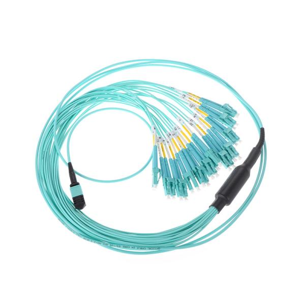 24 Core LC Duplex Multimode OM3 MPO MTP Fiber Cable
