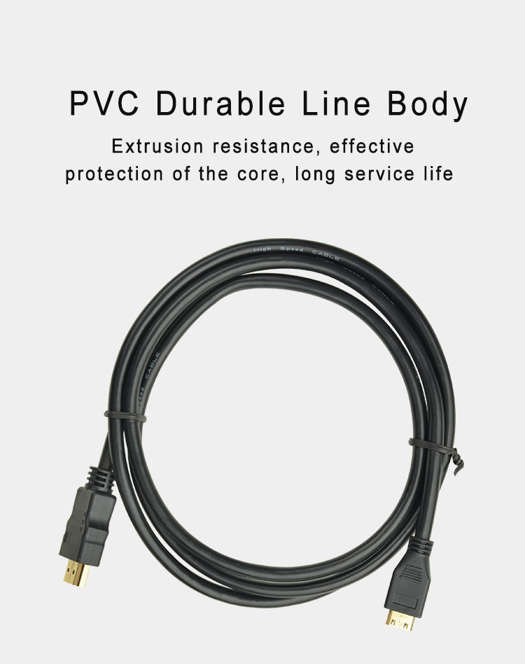 24k Gold Plated 1m 5m Audio HDMI Cable With CCS Conductor Non Shielded
