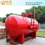 Red PVC Foam Bladder Tank With 3% Foam Ratio Inlet And Outlet Flange Connection