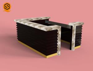 Buy cheap Non Porous Solid Surface Bar Counter Square Reception Desk product