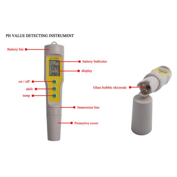 Laboratory Digital PH Meter For Urine Tester Analyze , Glass Electrode Probe