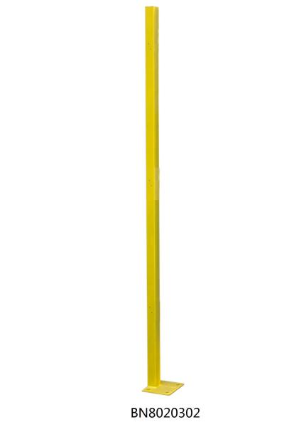 Quality Mesh Partition Systems Galvanized Metal Corner Post Yellow Coated Erosion Resistant for sale