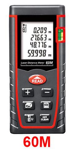 Quality Laser Distance Meter 60M Laser Rangefinder Range Finder Digital Tape infrared ruler Measure Area/volume Tool for sale