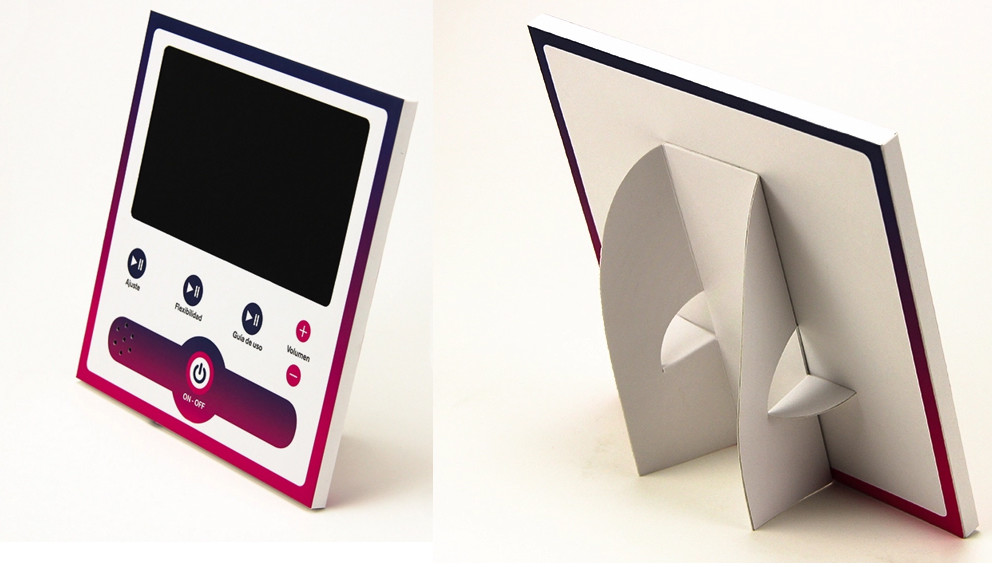 Retail Shop lcd display Paper Pallet Cardboard lcd screen pop display