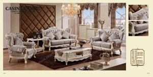 China Luxury french style sofa set furniture / rococo sofa on sale