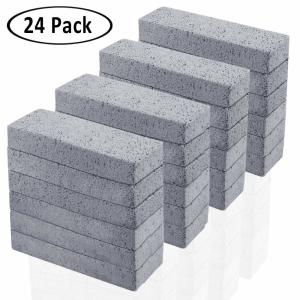 Pumice Stone for Cleaning, Pumice Scouring Pad, Toilet Bowl Ring Remover Pumice Stick Cleaner for Kitchen/Bath/Pool