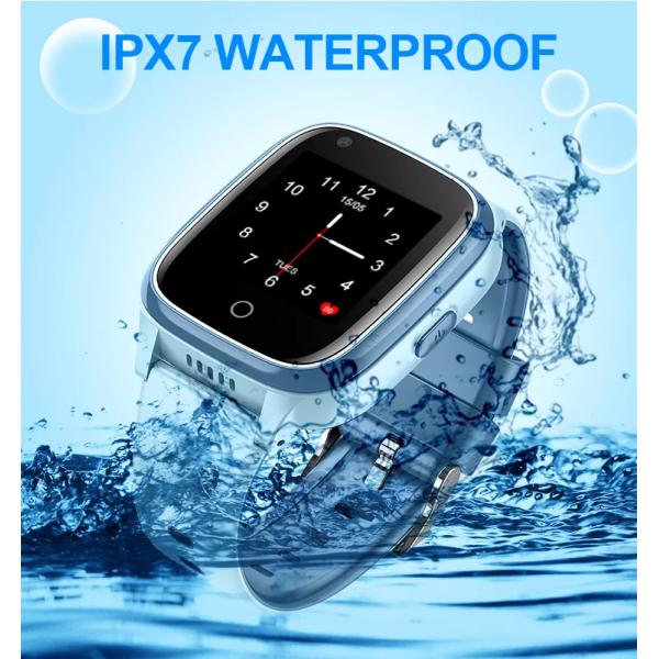 D32 700mAh Waterproof Video Call SOS LBS WIFI BT GPS Location Sim Card Watch