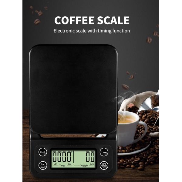 Auto Off Full ABS Coffee Plastic Electronic Coffee Drip Scale