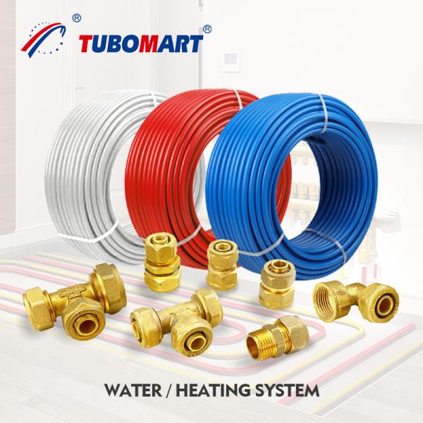 Quality Brass Compression Pex Fitting For Pex Multilayer Water Pipe ISO 14001 for sale
