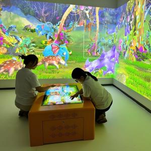 Buy cheap Education Interactive Touch Screen Table Interactive Wall Projection Game product