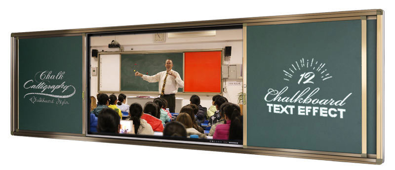 Push Pull Smart Digital Blackboard 98 Inch Multifunctional 1