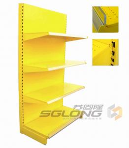 China Plain Back Gondola Wall Units For Pharmacy / Convenience Store Shelving on sale