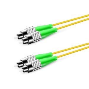 SM 9/125 Zipcord Simplex Fiber Optic Patch Cord FC APC For FTTH FTTB FTTX Network