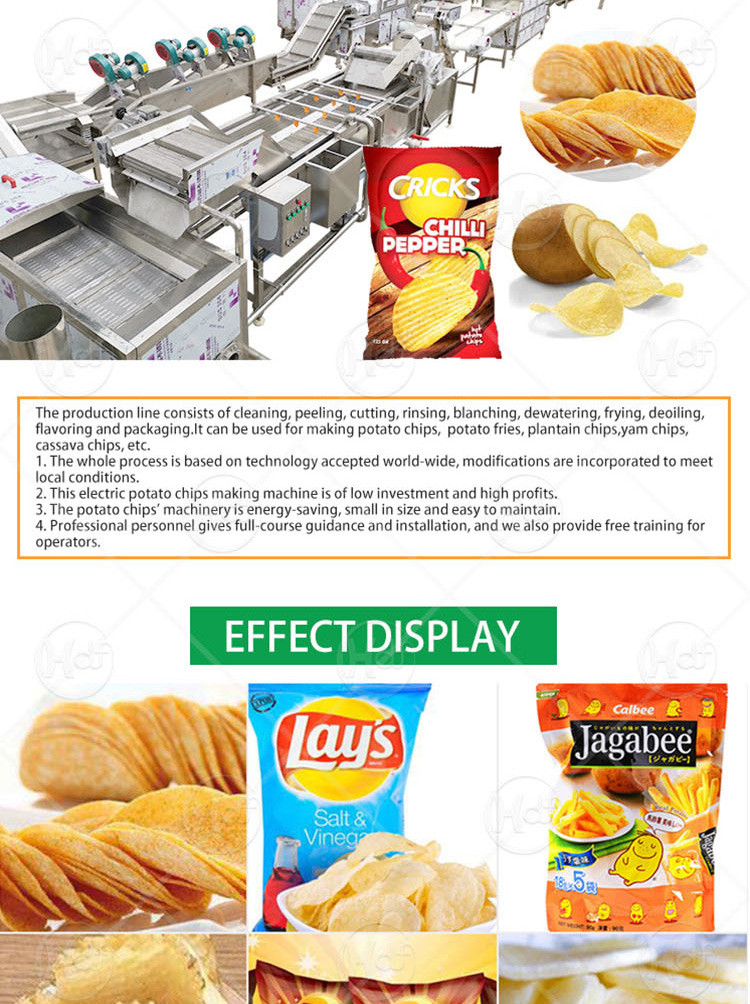 Large Scale French Fries Processing Line Maquina Para Hacer Papas Fritas