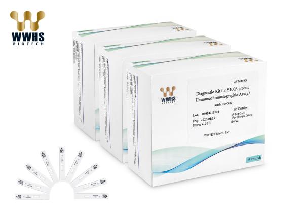 Quality S100-β Rapid Test Cassette POCT Diagnostic Kits Colloidal Gold for sale