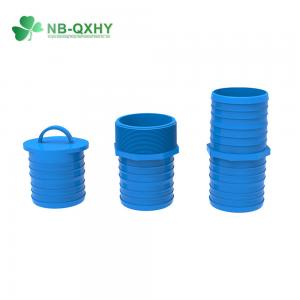 China High Thickness Plastic Blue Hose Connector 2-6 Inch for PVC Layflat Hose Coupling on sale