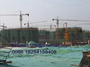 Tower Head Kind of Tower Cranes For Apartment Construction Building 6 tons 40m Height
