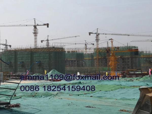 Quality Tower Head Kind of Tower Cranes For Apartment Construction Building 6 tons 40m Height for sale