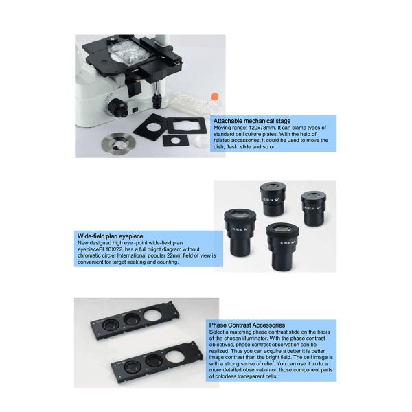 Kohler Illumination Inverted Light Microscope OPTO-EDU A14.0900