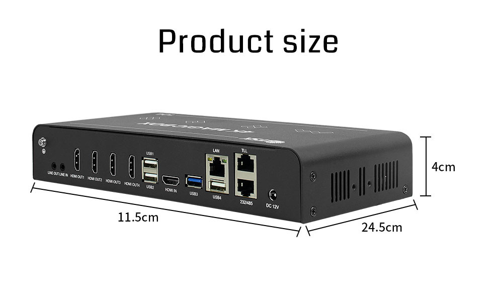 4K60 PIP Multi Display Controller Irregular Splicing LED LCD Video Wall Controller