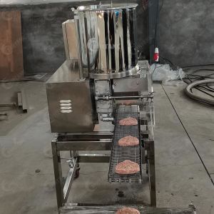 Automatic Meat Pie Burger Patty Chicken Nuggets Processing Machine Making