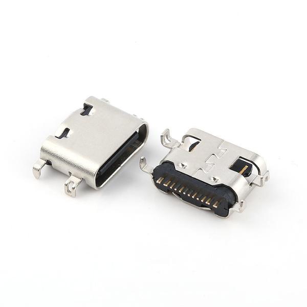USB 2.0 USB Type C 16 Position SMT Mid Mount 1.0mm Offset