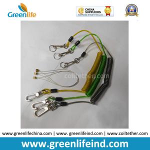Buy cheap Fall Protection Coiled Tool Lanyards Stop Tools Falling From Height product