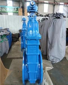 GGG50 Rubber 6 Gate Valve Worm Gear Non Rising Stem Valve