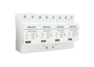 China Thermalplastic Spd Surge Protector IP20 4 Pole Lightning Surge Protection Devices on sale