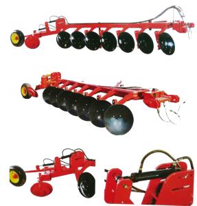 China 1LY(BX)-740 150HP tractor trailed hydraulic heavy duty 7 disc plough, working depth 250mm on sale