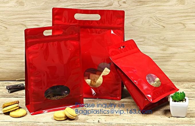 Transparent bopp/opp square block bottom bags with side gusset,Bopp Block Square Bottom Bag,Clear Square Bottom Bags,Can