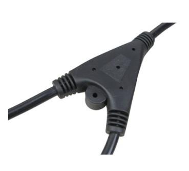 Quality Power cords with Y shape connector, splitter power cable for sale