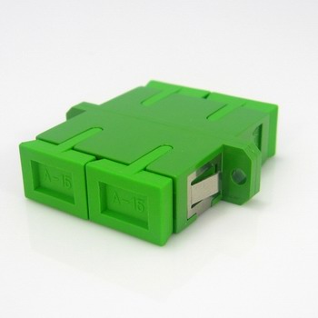 Green Duplex Apc SC Fiber Optic Adapter Single Mode For FTTH FTTB FTTX Network