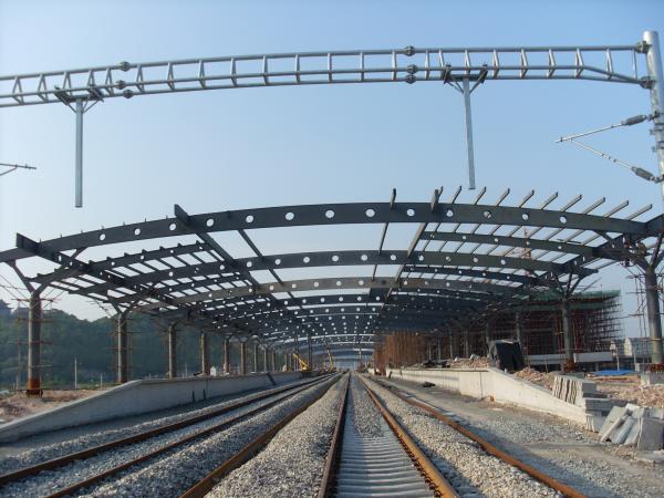 Quality Railway Station Structural Pre-Engineered Building Rust Proof Painting With 2-4 Layers for sale