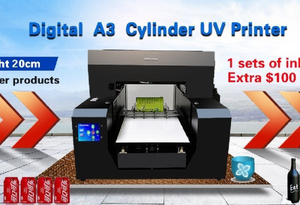 Quality High Resolution A3 Inkjet Multifunction Printer Instant Drying For Bottle Cylinder for sale