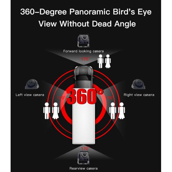 IP67 Car Camera Security System Commercial Truck Backup Camera 4CH HD 1080P