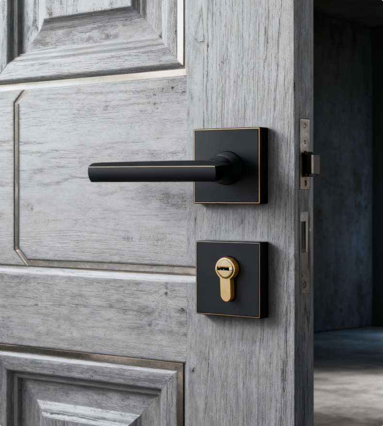 Copper Lock solid brass forged dummy lock with grade A lock core suitable for wooden and metal doors and multiple mortise lock options