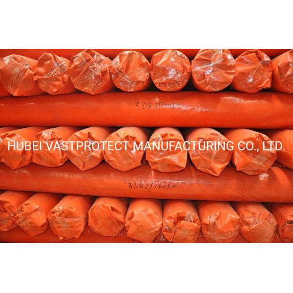 3.65m Width Double Sided Orange PE Tarpaulin Roll with Paper Core Coating Double Sides