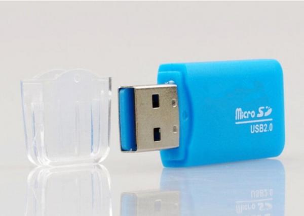 Quality Microsdhc / MicroSD USB Smart Card Reader Easy Installation SD Memory Card Reader for sale