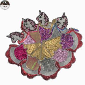 Flower Custom Embroidered Back Patches / Embroidered Patches No Minimum