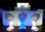 Mobile LED Bar Counter Sets , Illuminated Bar Counter For Party Drink Use
