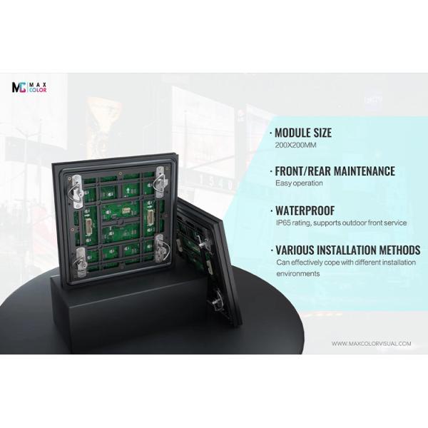 Front Service P3 Led Video Screen Module 6500cd/sqm For Outdoor Advertising