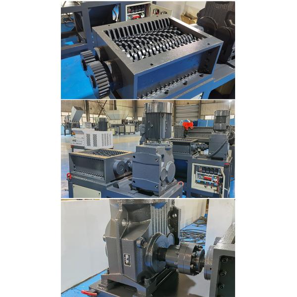 Easy Maintenance Safe Twin Shaft Shredder Machine / Waste Shredder Machine For Recycling