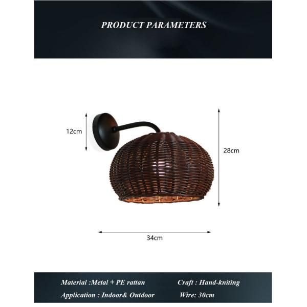 Outdoor Waterproof Courtyard Porch Corridor Hotel Wall Sconce Lamp Interior Wall Light Up