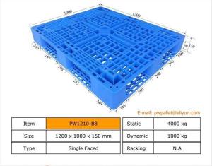 China Packaging Pallet With OEM Stackable Plastic Pallet MOQ 450pcs on sale